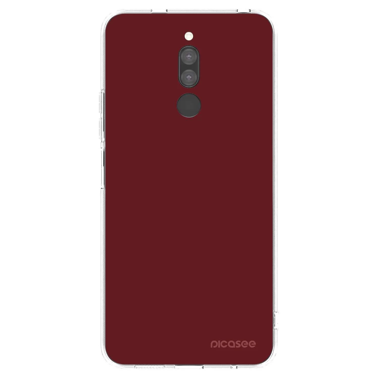 Picasee silikonowe przeźroczyste etui na Xiaomi Redmi 8 - Red Bliss