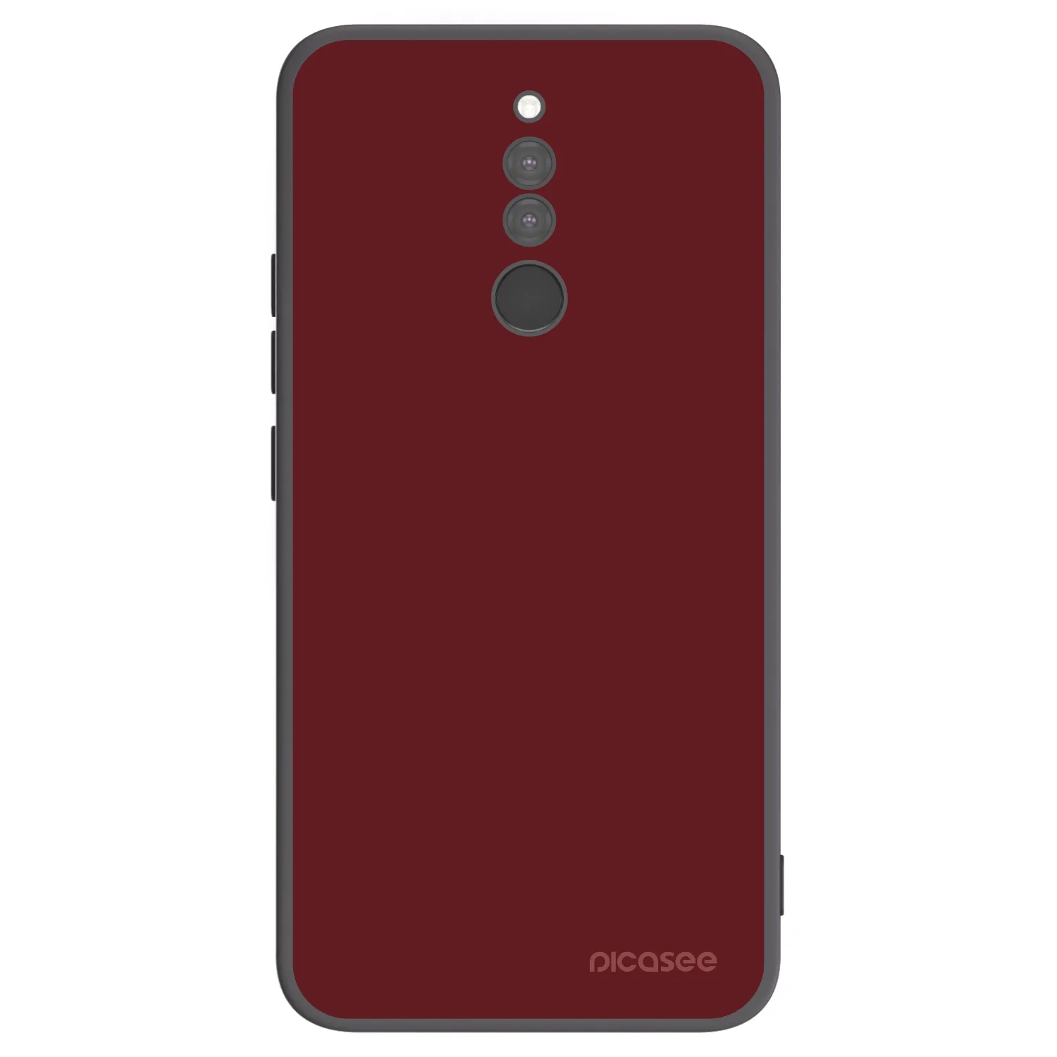 Picasee silikonowe czarne etui na Xiaomi Redmi 8 - Red Bliss