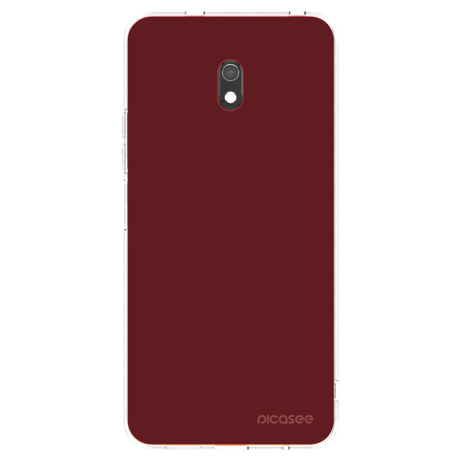 Picasee silikonowe przeźroczyste etui na Xiaomi Redmi 8A - Red Bliss