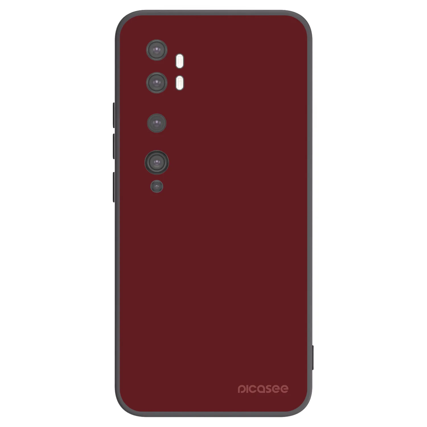 Picasee silikonowe czarne etui na Xiaomi Mi Note 10 (Pro) - Red Bliss