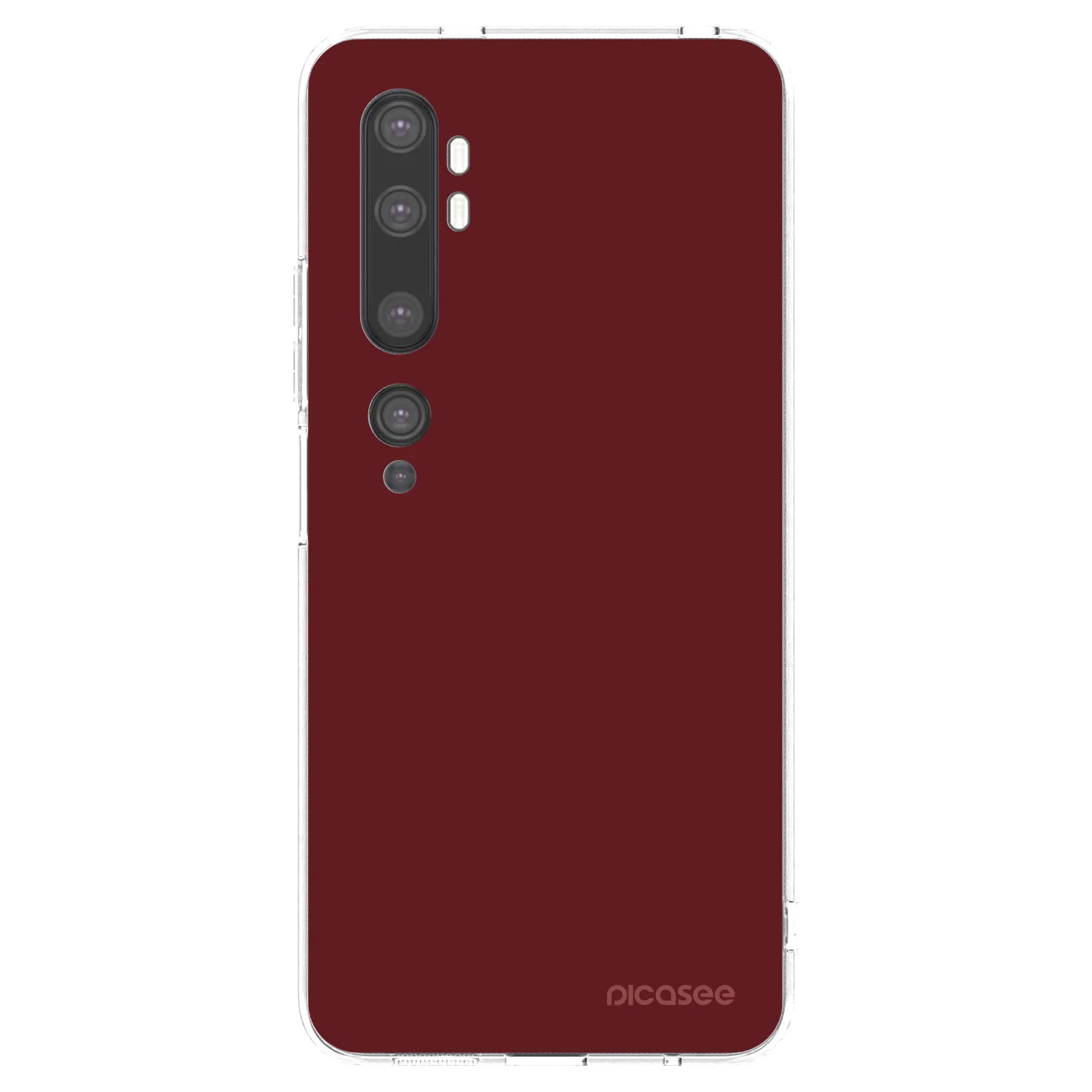 Picasee silikonowe przeźroczyste etui na Xiaomi Mi Note 10 (Pro) - Red Bliss