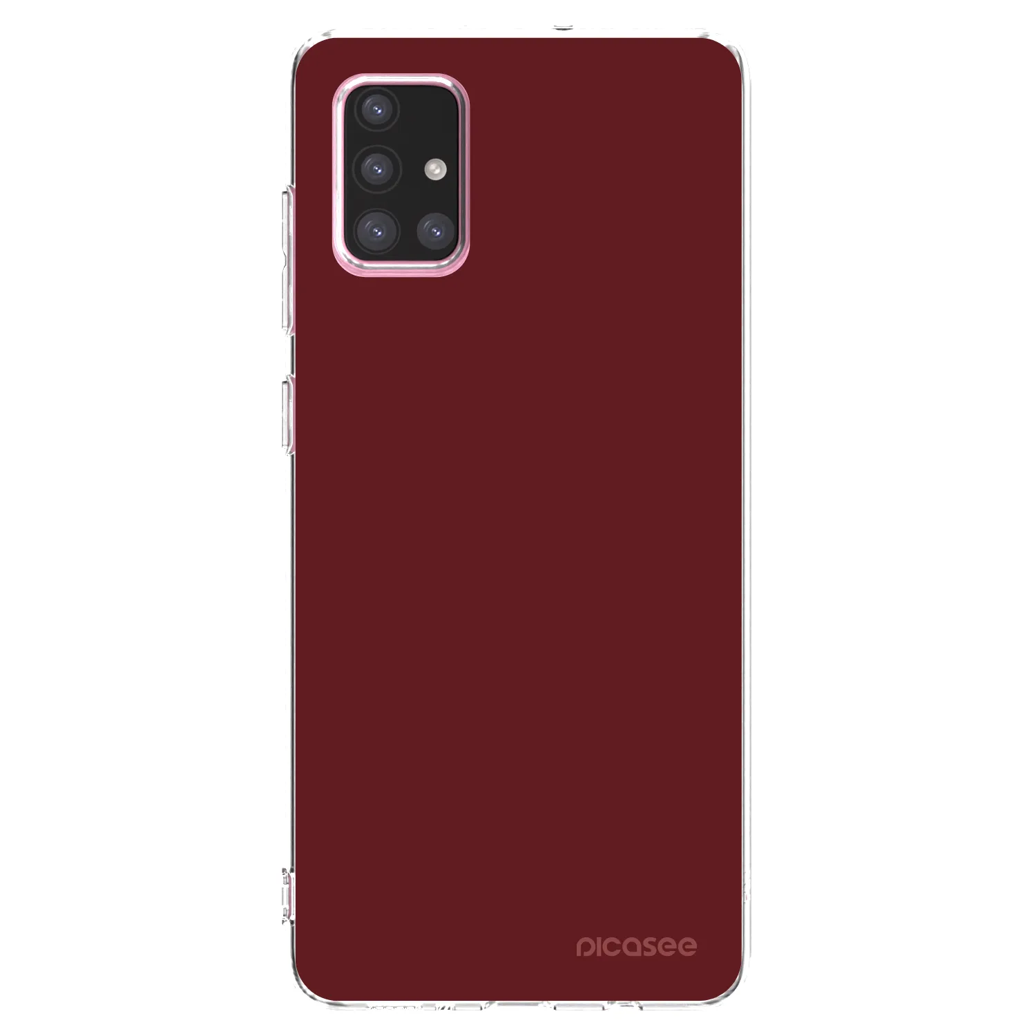 Picasee silikonowe przeźroczyste etui na Samsung Galaxy A71 A715F - Red Bliss