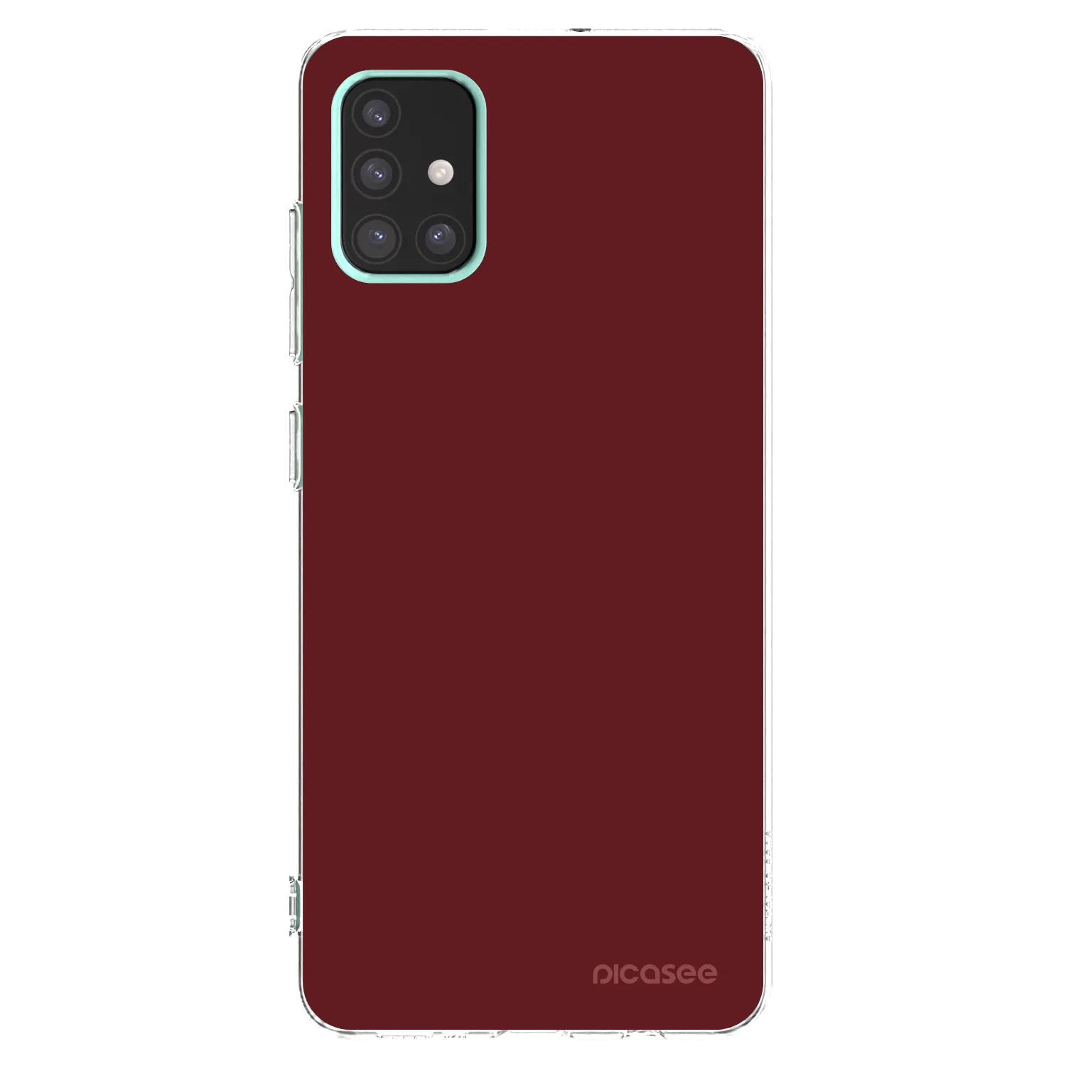 Picasee silikonowe przeźroczyste etui na Samsung Galaxy A51 A515F - Red Bliss