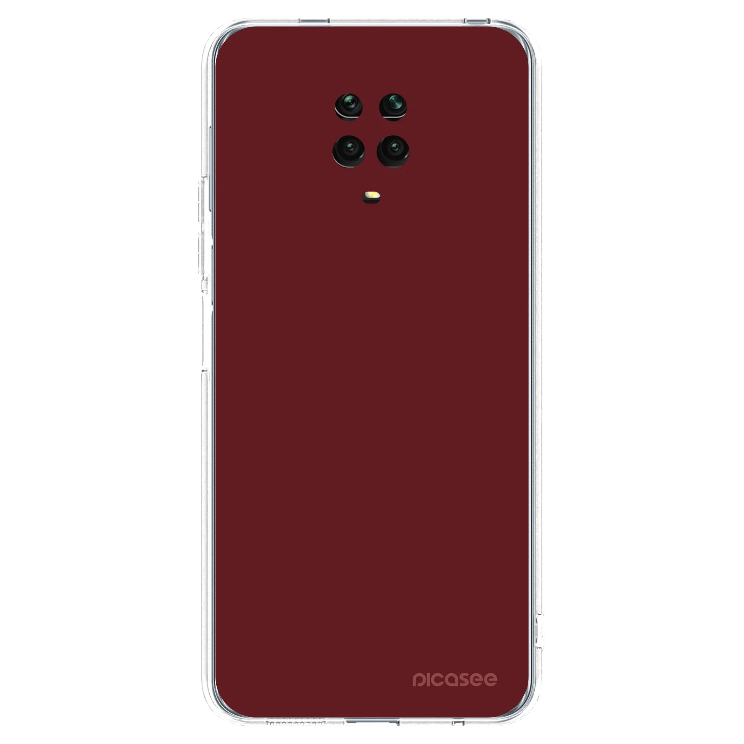 Picasee silikonowe przeźroczyste etui na Xiaomi Redmi Note 9 Pro - Red Bliss