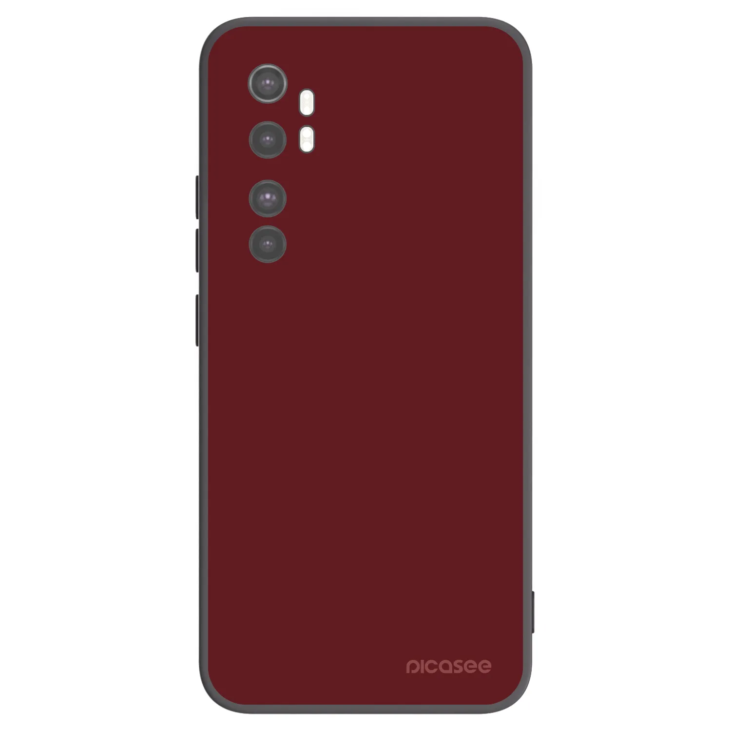 Picasee silikonowe czarne etui na Xiaomi Mi Note 10 Lite - Red Bliss