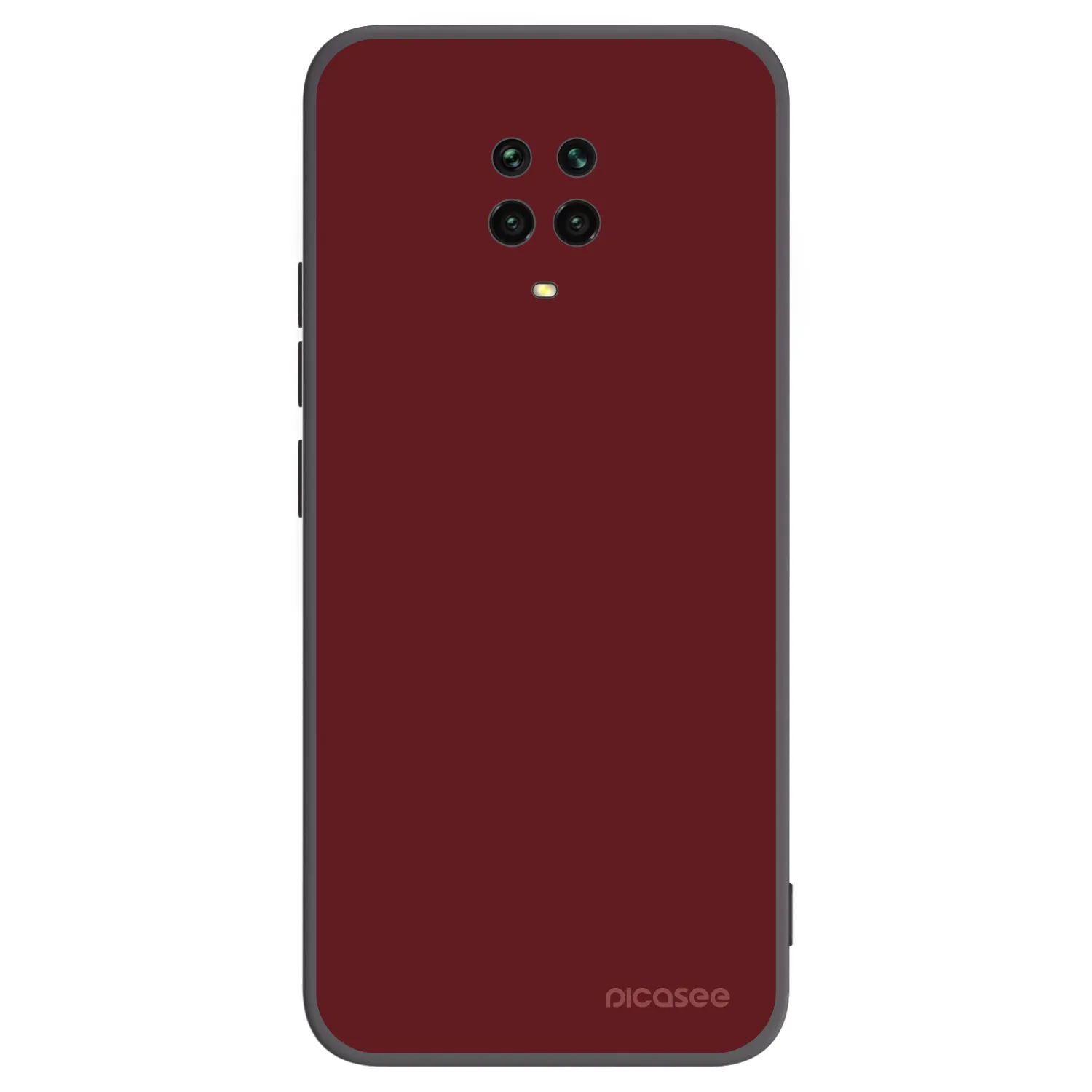 Picasee silikonowe czarne etui na Xiaomi Redmi Note 9S - Red Bliss