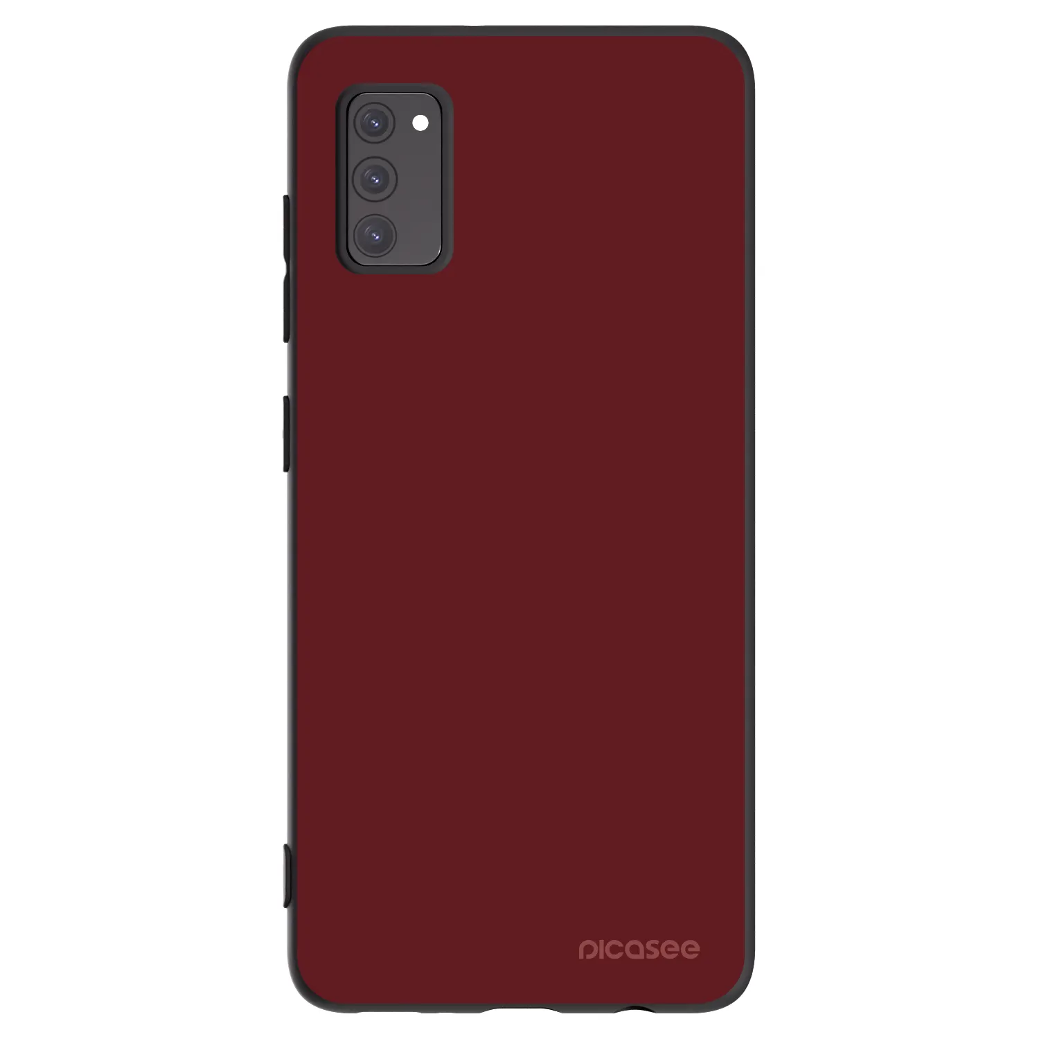 Picasee silikonowe czarne etui na Samsung Galaxy A41 A415F - Red Bliss