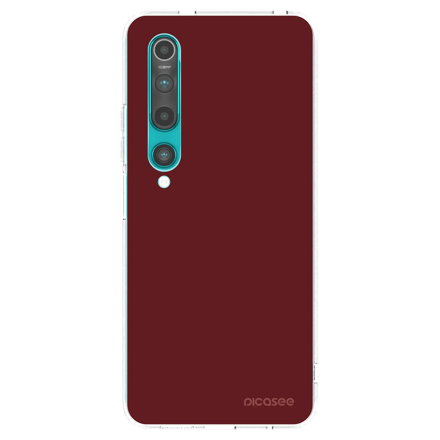 Picasee silikonowe przeźroczyste etui na Xiaomi Mi 10 - Red Bliss