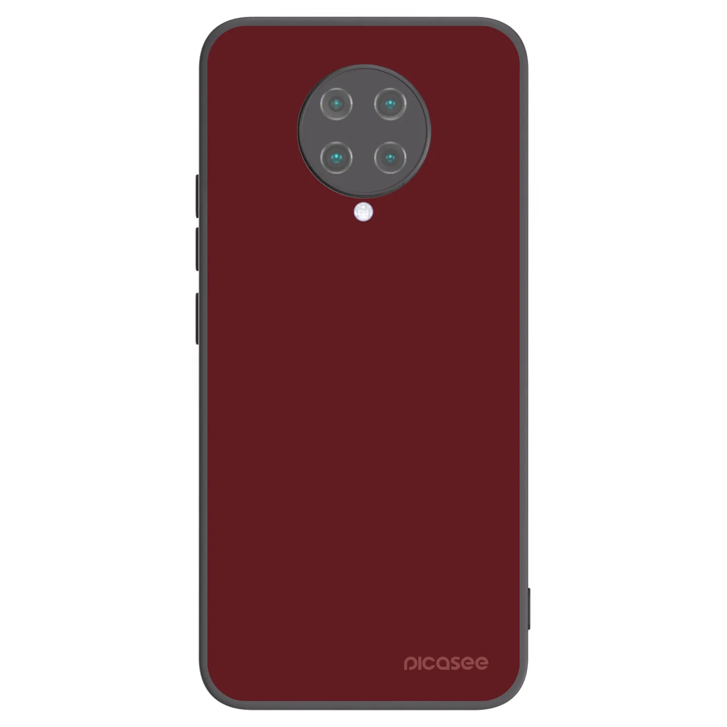 Picasee silikonowe czarne etui na Xiaomi Poco F2 Pro - Red Bliss