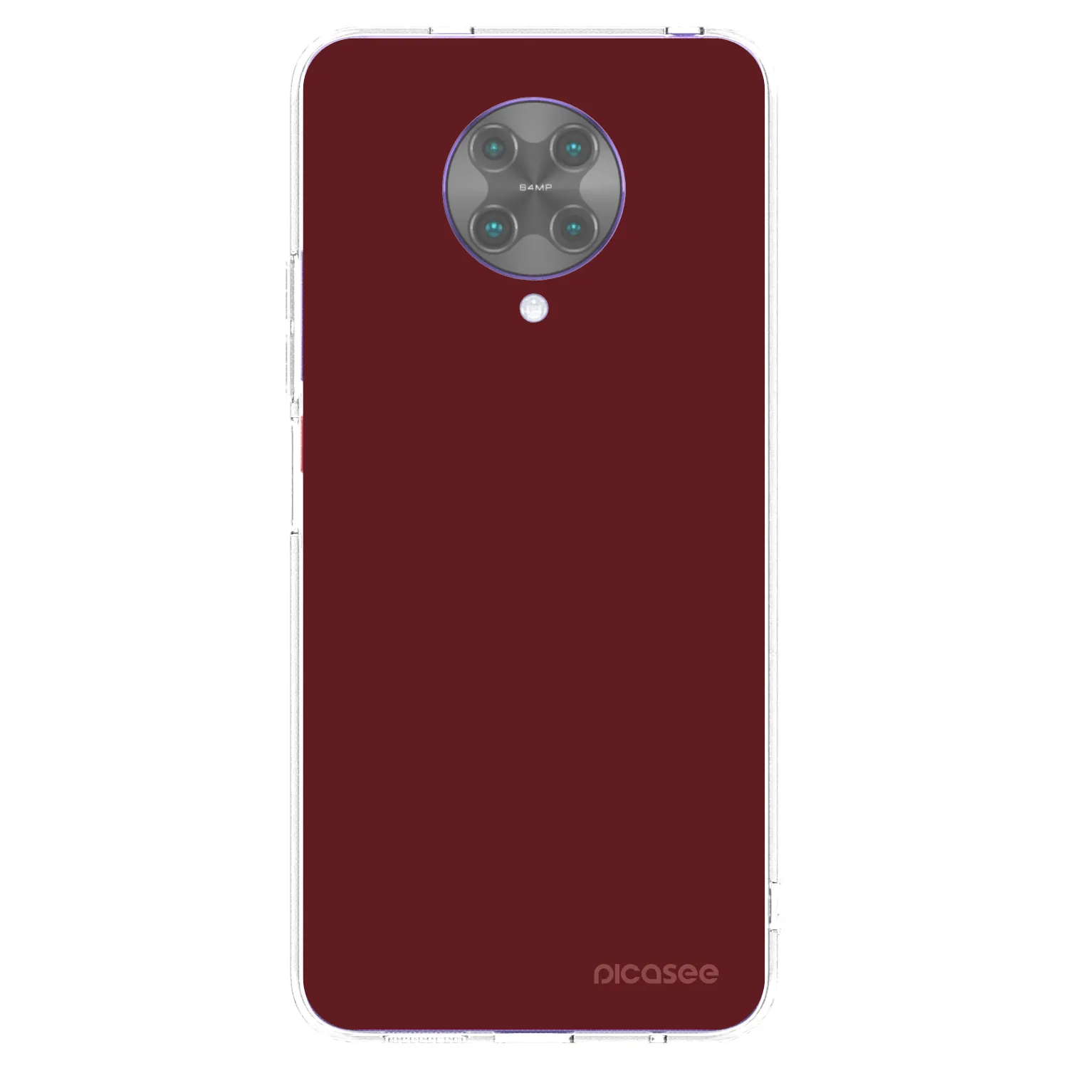 Picasee silikonowe przeźroczyste etui na Xiaomi Poco F2 Pro - Red Bliss