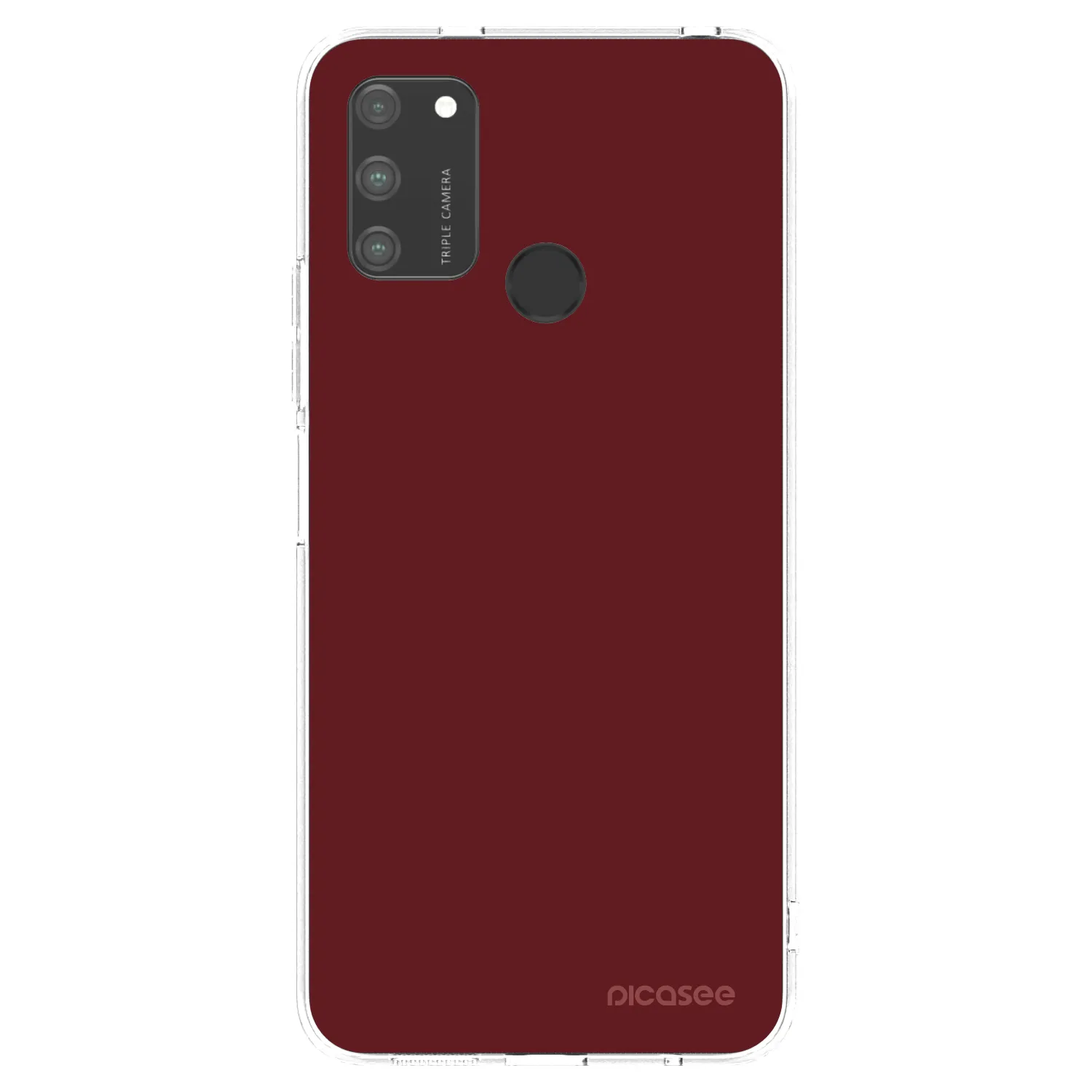 Picasee silikonowe przeźroczyste etui na Honor 9A - Red Bliss