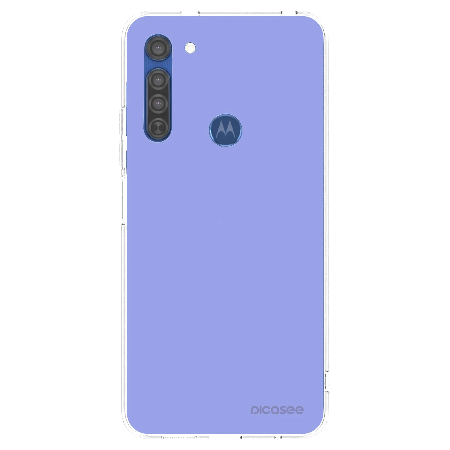 Picasee silikonowe przeźroczyste etui na Motorola Moto G8 - Sky Whisper