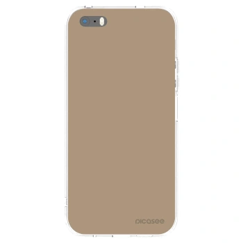 Picasee silikonowe przeźroczyste etui na Apple iPhone 5/5S/SE - Soft Sand