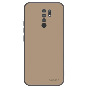 Picasee silikonowe czarne etui na Xiaomi Redmi 9 - Soft Sand
