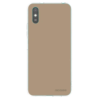 Picasee silikonowe przeźroczyste etui na Xiaomi Redmi 9A - Soft Sand