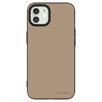 Picasee silikonowe czarne etui na Apple iPhone 12 - Soft Sand