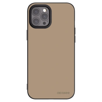Picasee silikonowe czarne etui na Apple iPhone 12 Pro Max - Soft Sand