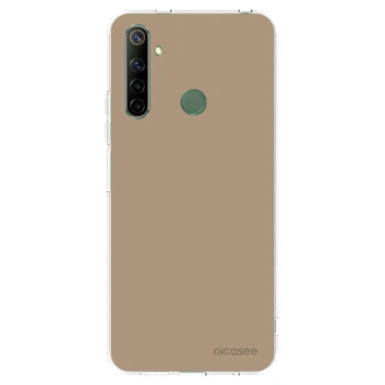 Picasee silikonowe przeźroczyste etui na Realme 6i - Soft Sand