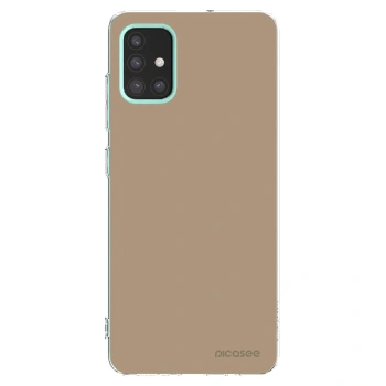 Picasee silikonowe przeźroczyste etui na Samsung Galaxy M31s - Soft Sand