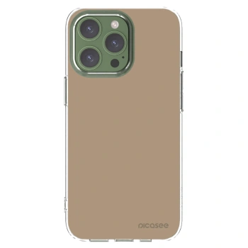 Picasee silikonowe przeźroczyste etui na Apple iPhone 13 Pro - Soft Sand