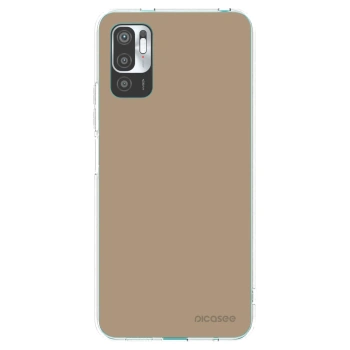 Picasee silikonowe przeźroczyste etui na Xiaomi Redmi Note 10 5G - Soft Sand