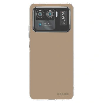 Picasee silikonowe przeźroczyste etui na Xiaomi Mi 11 Ultra - Soft Sand