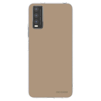 Picasee silikonowe przeźroczyste etui na Vivo Y20s - Soft Sand