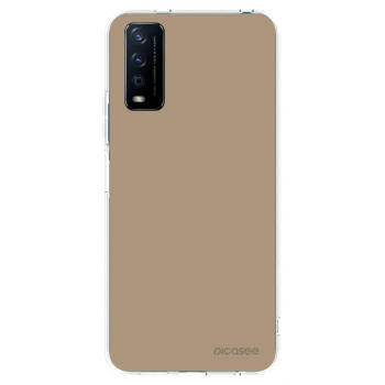 Picasee silikonowe przeźroczyste etui na Vivo Y11s - Soft Sand