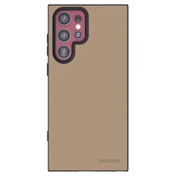Picasee silikonowe czarne etui na Samsung Galaxy S22 Ultra 5G - Soft Sand