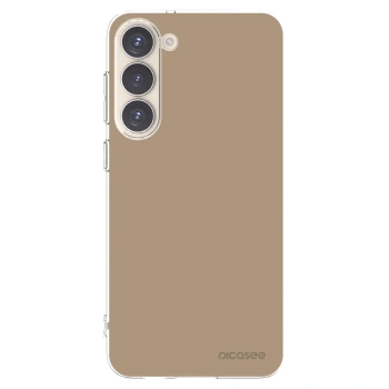 Picasee silikonowe przeźroczyste etui na Samsung Galaxy S23+ 5G - Soft Sand