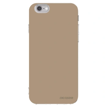 Picasee silikonowe przeźroczyste etui na Apple iPhone 6/6S - Soft Sand