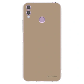 Picasee silikonowe przeźroczyste etui na Honor 8X - Soft Sand