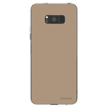 Picasee silikonowe przeźroczyste etui na Samsung Galaxy S8 G950F - Soft Sand
