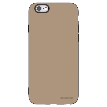 Picasee silikonowe czarne etui na Apple iPhone 6/6S - Soft Sand