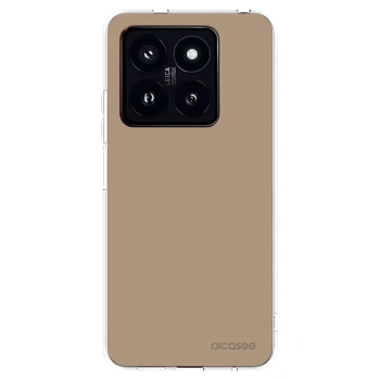 Picasee silikonowe przeźroczyste etui na Xiaomi 14 Pro - Soft Sand