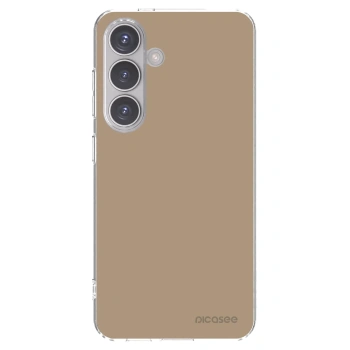 Picasee silikonowe przeźroczyste etui na Samsung Galaxy S24 S921B 5G - Soft Sand