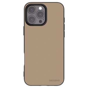 Picasee silikonowe czarne etui na Apple iPhone 16 Pro Max - Soft Sand
