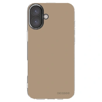 Picasee silikonowe przeźroczyste etui na Apple iPhone 16 Plus - Soft Sand