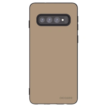 Picasee silikonowe czarne etui na Samsung Galaxy S10 G973 - Soft Sand