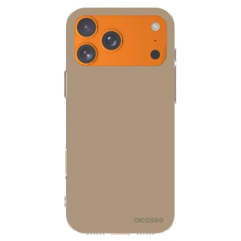 Picasee silikonowe przeźroczyste etui na Apple iPhone 17 Pro Max - Soft Sand