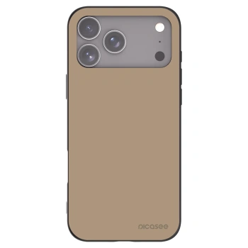 Picasee silikonowe czarne etui na Apple iPhone 17 Pro Max - Soft Sand