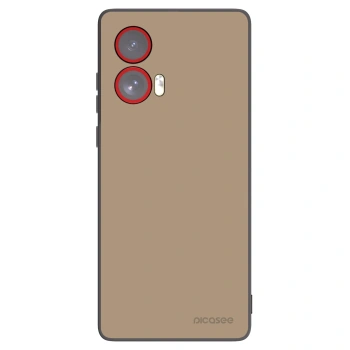 Picasee silikonowe czarne etui na Motorola Edge 50 Fusion - Soft Sand