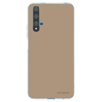 Picasee silikonowe przeźroczyste etui na Huawei Nova 5T - Soft Sand
