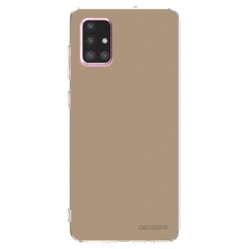 Picasee silikonowe przeźroczyste etui na Samsung Galaxy A71 A715F - Soft Sand