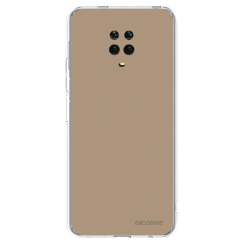 Picasee silikonowe przeźroczyste etui na Xiaomi Redmi Note 9 Pro - Soft Sand