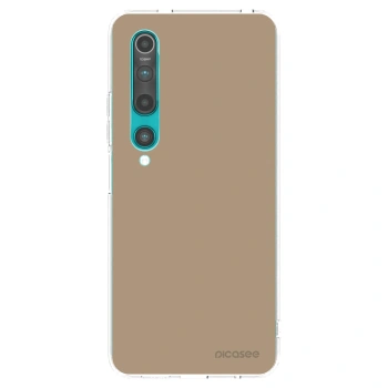 Picasee silikonowe przeźroczyste etui na Xiaomi Mi 10 - Soft Sand
