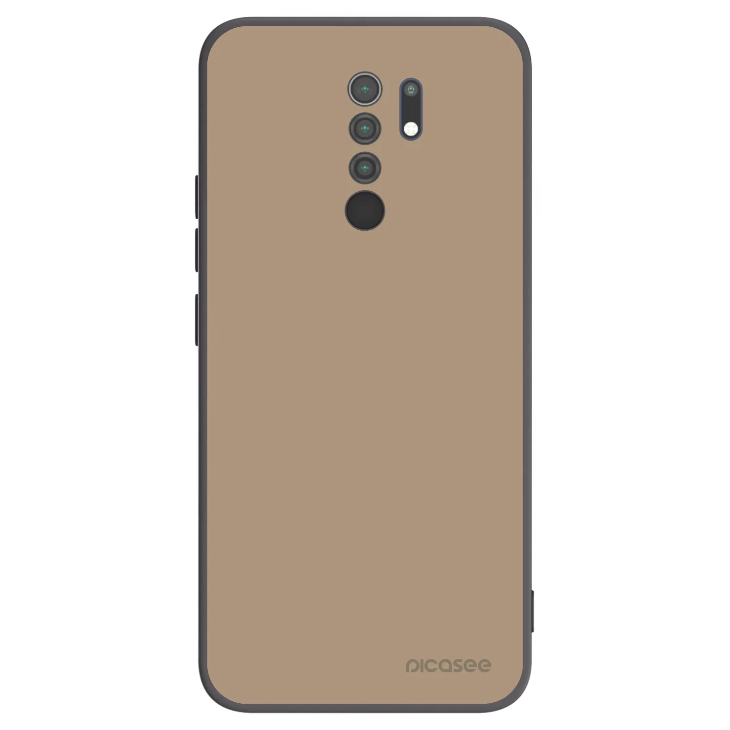Picasee silikonowe czarne etui na Xiaomi Redmi 9 - Soft Sand