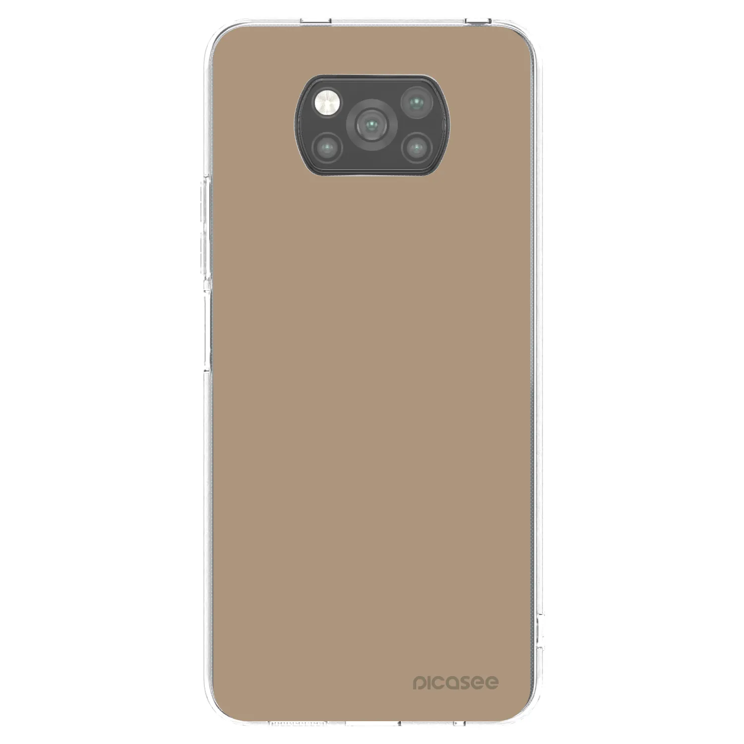 Picasee silikonowe czarne etui na Xiaomi Poco X3 - Soft Sand