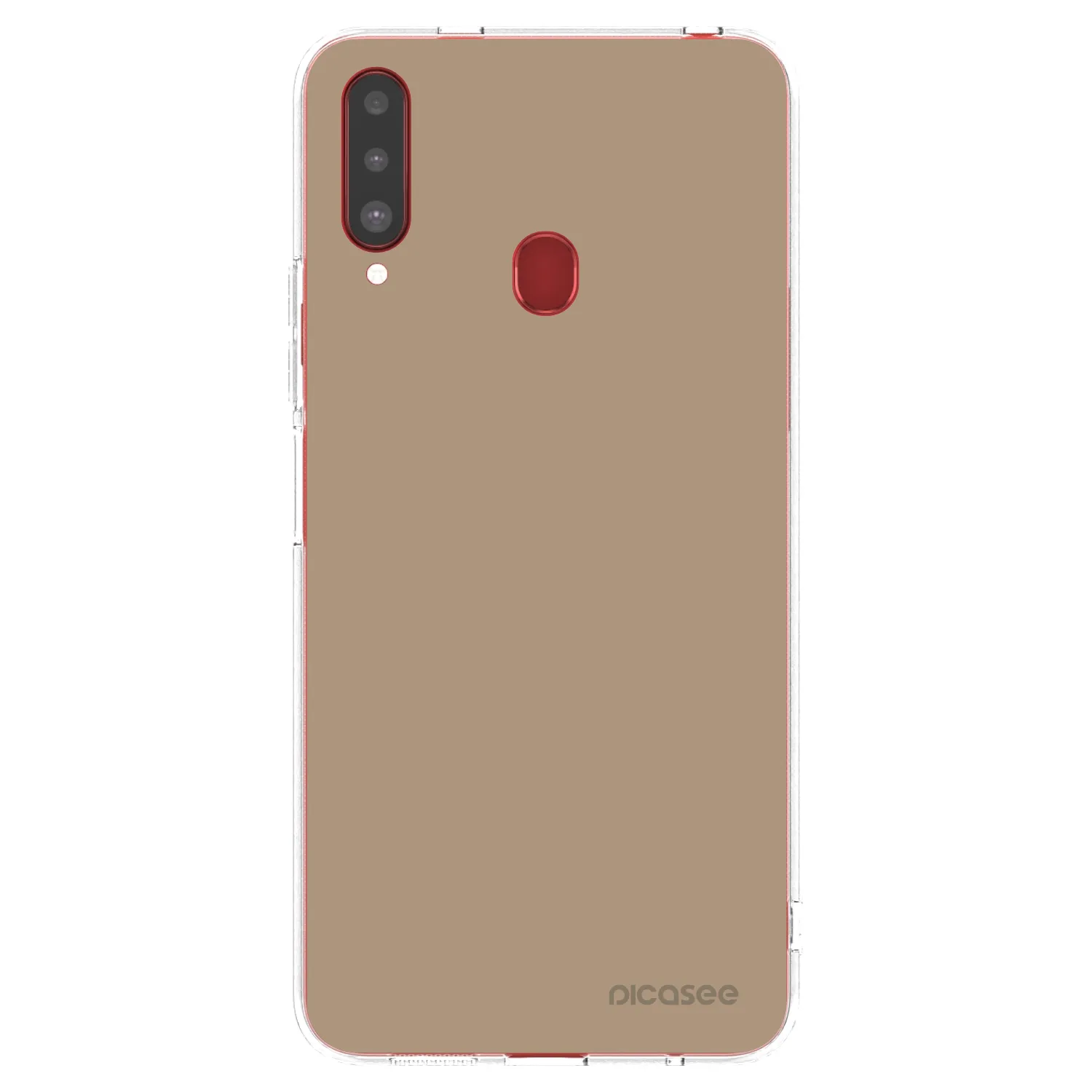 Picasee silikonowe przeźroczyste etui na Samsung Galaxy A20s - Soft Sand