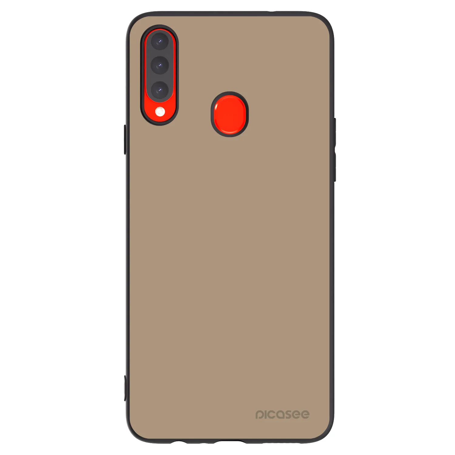 Picasee silikonowe czarne etui na Samsung Galaxy A20s - Soft Sand